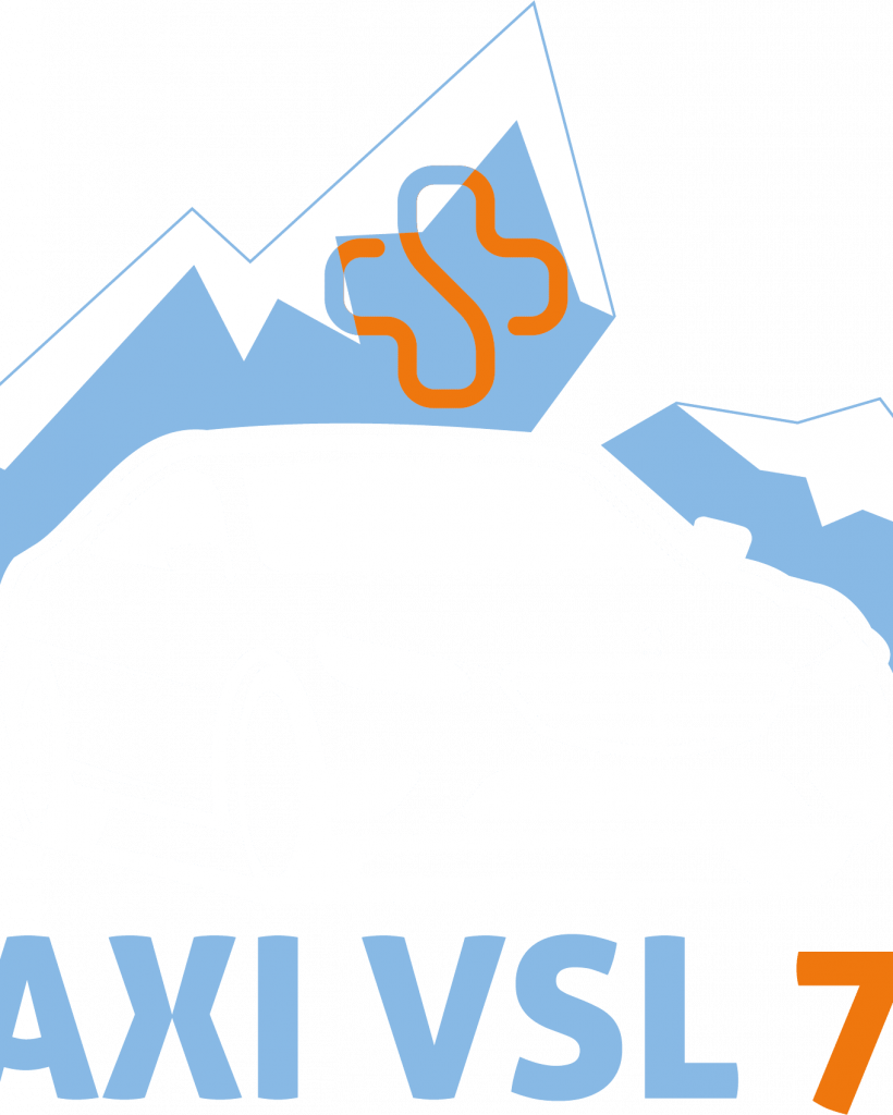 Logo taxi vsl blanc